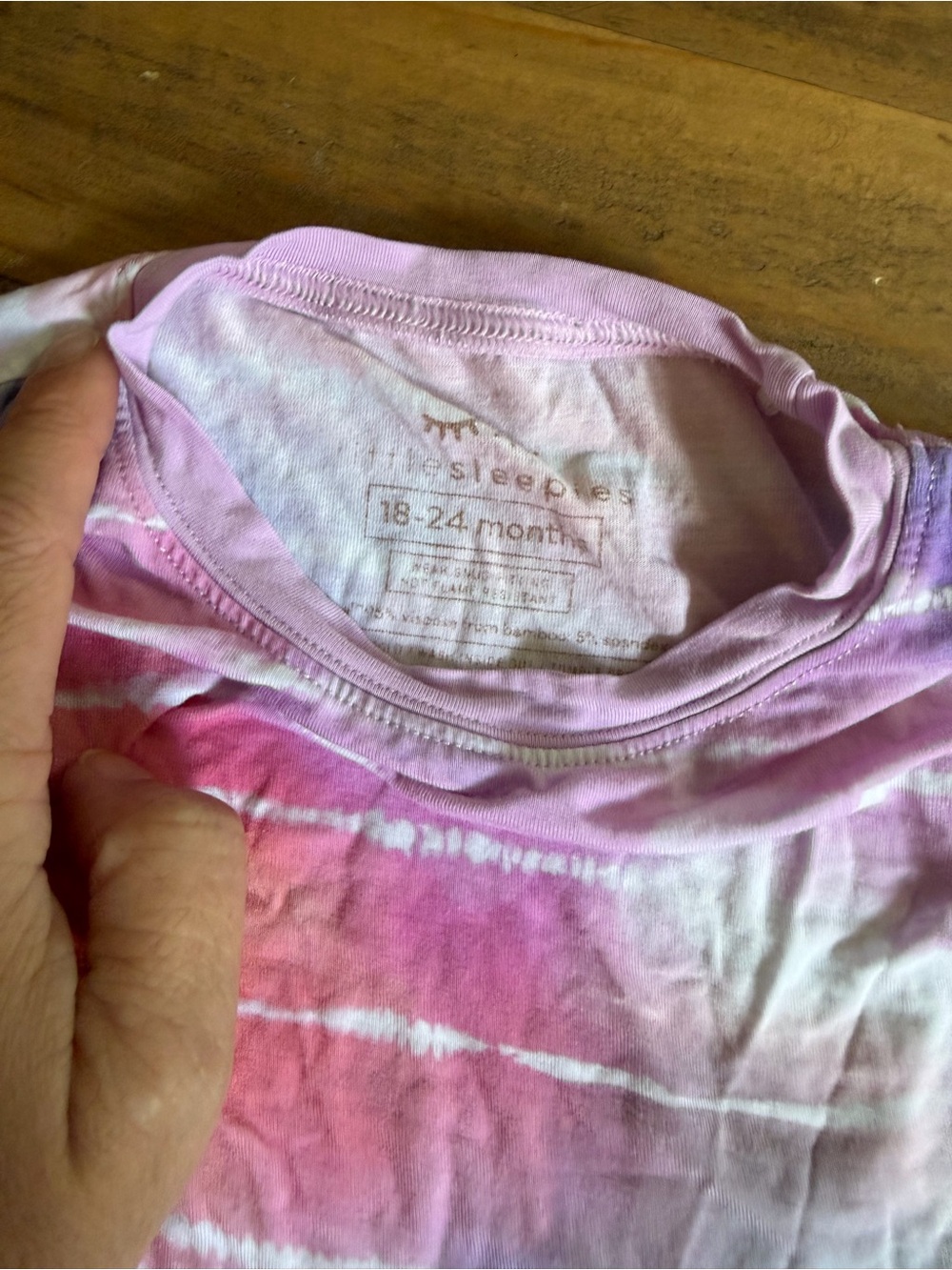 Little Sleepies Tie-Dye Pink & Purple Toddler pajama set - 18-24 Months